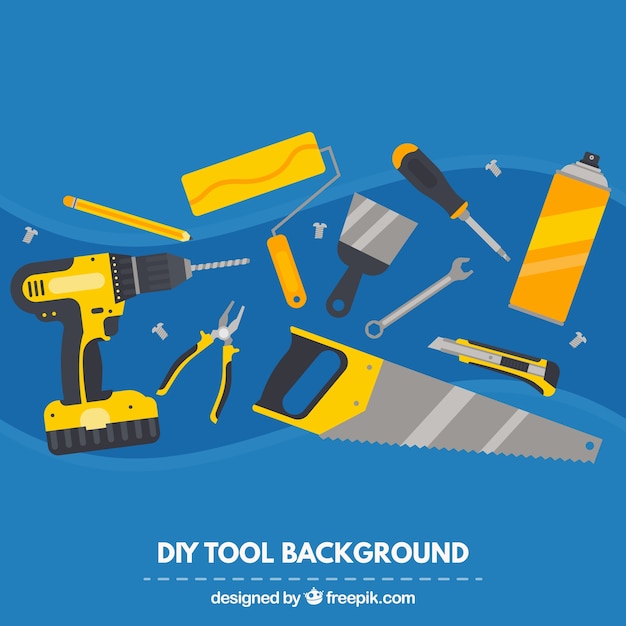 Free vector diy tool background