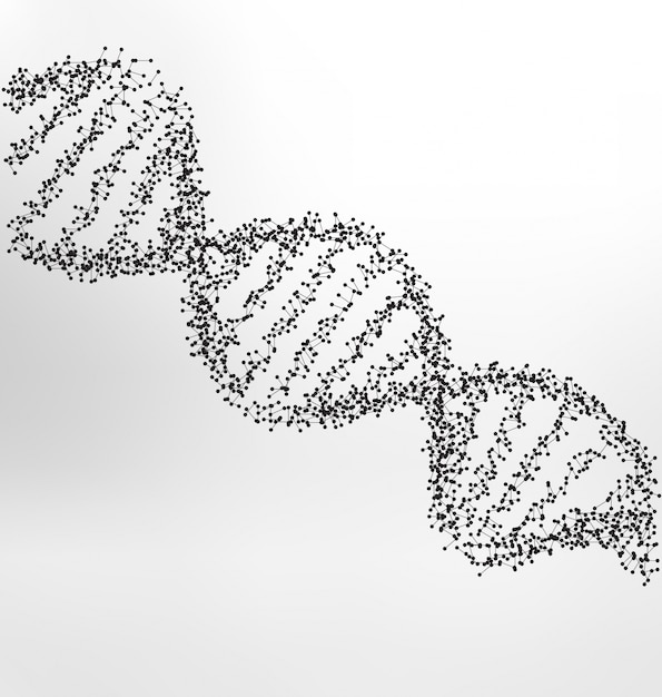 Vettore gratuito dna sfondo medico