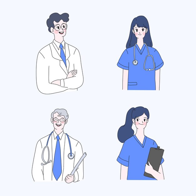 Free Vector doctor character