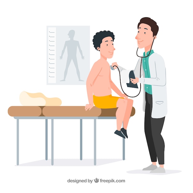 Doctor checking patient