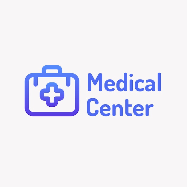 Modello di logo dell'ufficio medico