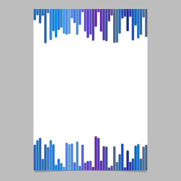 Дизайн шаблона документа из вертикальных полос - векторная брошюра иллюстрация с белым фоном