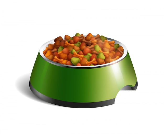 Dog Bowl Dry Food Composition