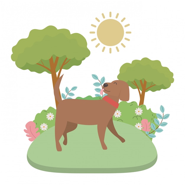 Free vector dog cartoon