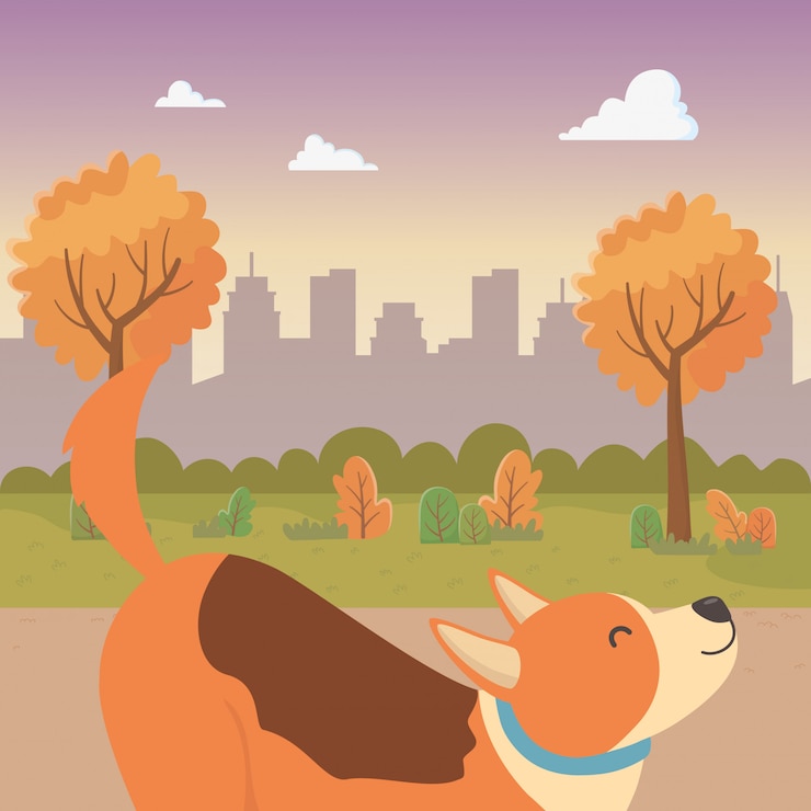 Free Vector dog cartoon 