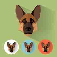 Free vector dog designs collection