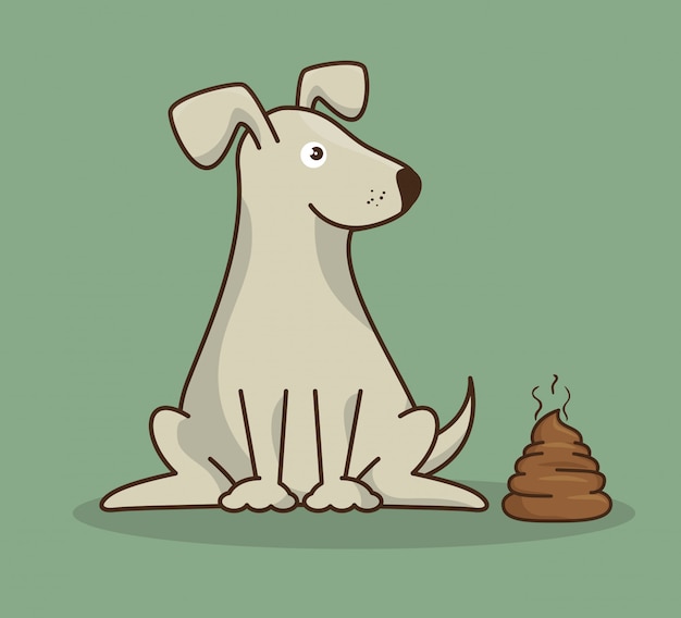 Free vector dog pet shop icon