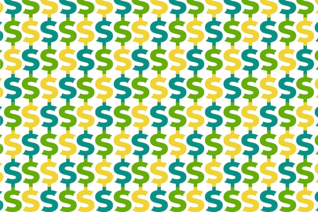 Free vector dollar sign pattern  background