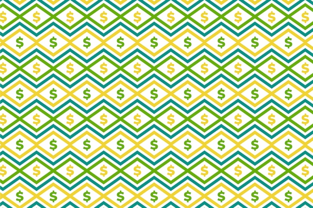 Free vector dollar sign pattern  background