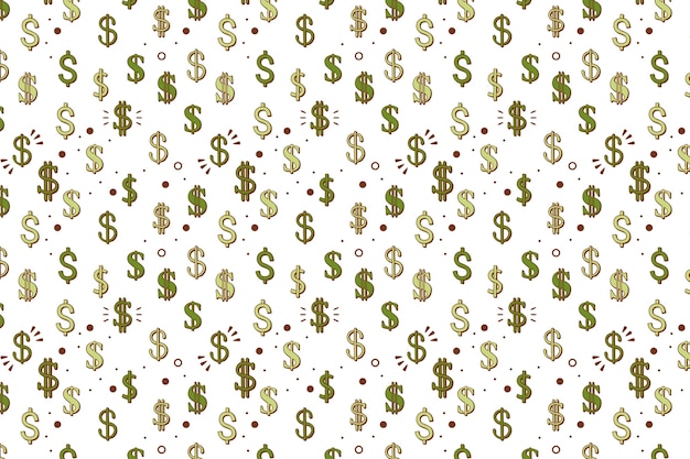 Free vector dollar sign pattern  background