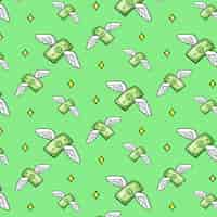 Free vector dollar sign pattern  background