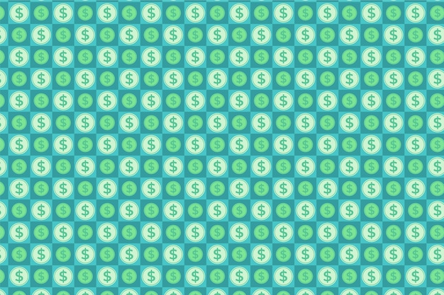 Free vector dollar sign pattern  background