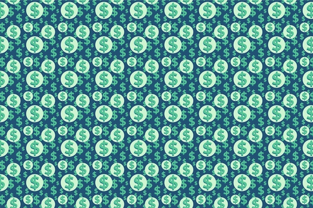 Free vector dollar sign pattern  background