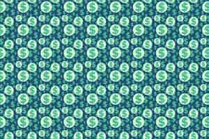 Free vector dollar sign pattern  background