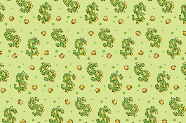 Dollar sign pattern  background