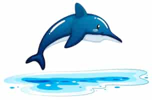 Free vector a dolphin