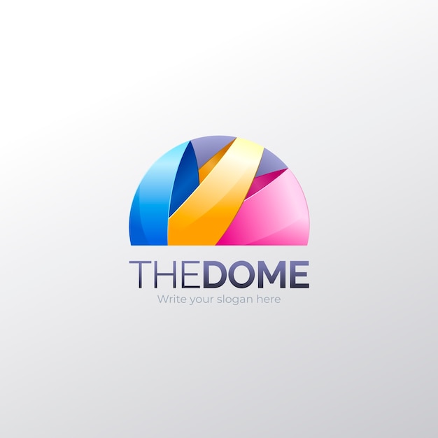 Free vector dome  logo design template