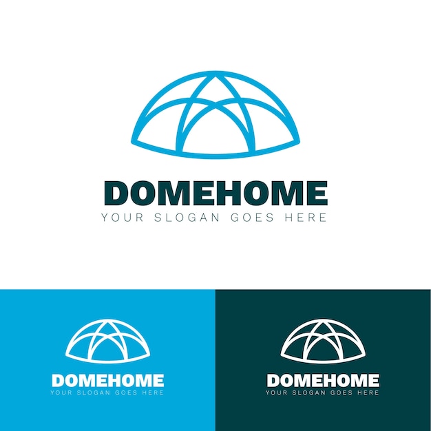 Free vector dome logo design template