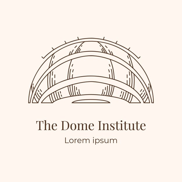 Dome logo design template