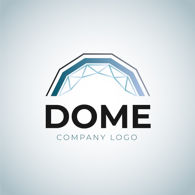 Free vector dome logo template design