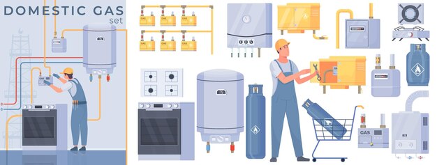 Газовый котел для нагрева воды