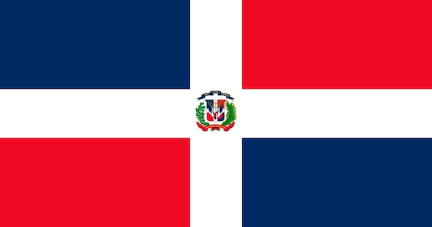 Dominican flag pattern vector