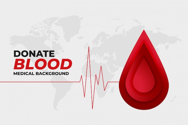 Donate blood healthcare and medical promo design