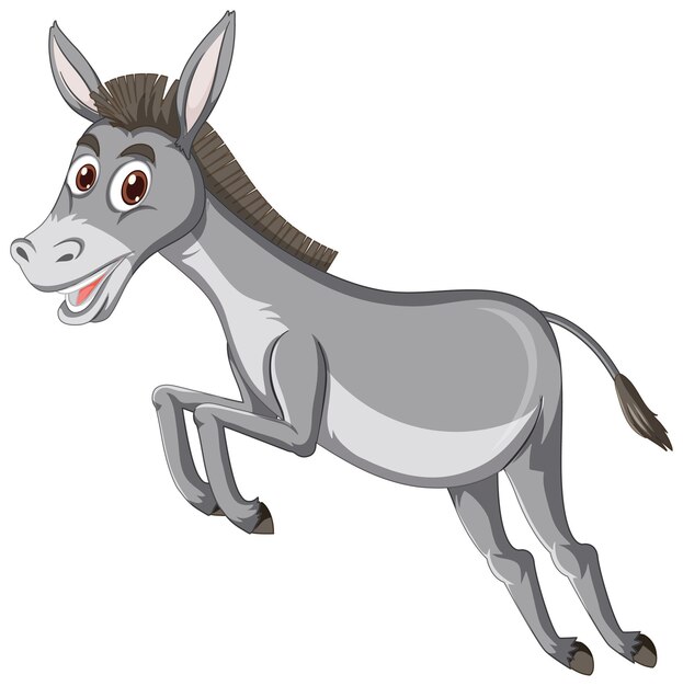 Donkey animal cartoon character