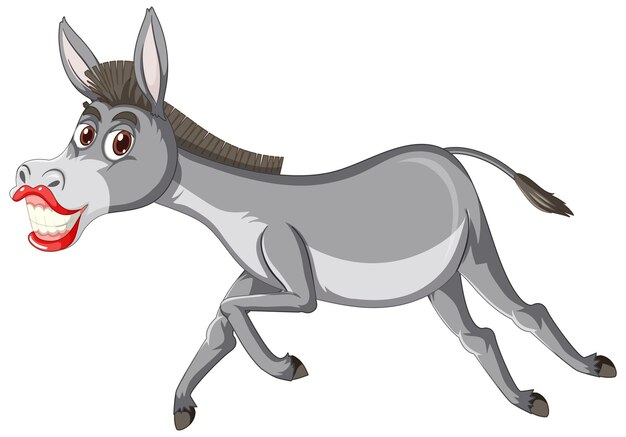 Donkey animal cartoon character