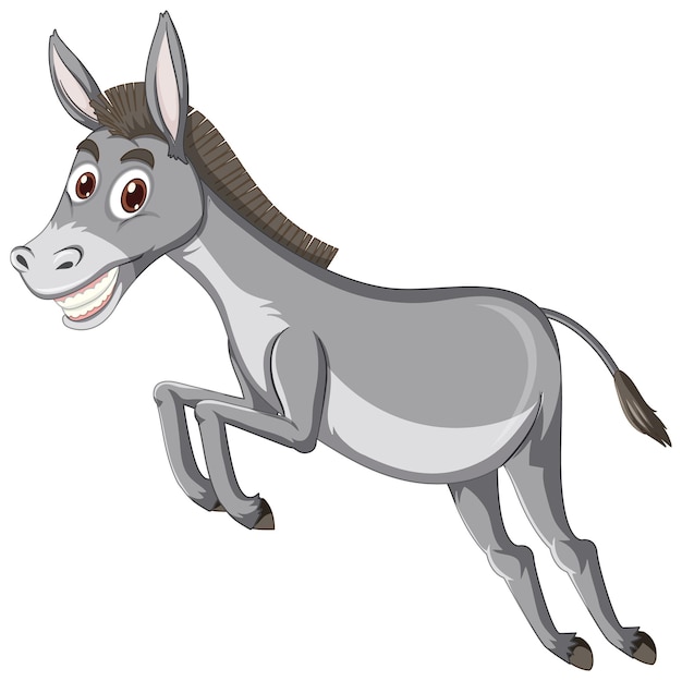 Donkey animal cartoon character