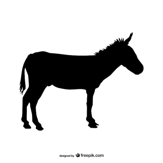 Donkey silhouette