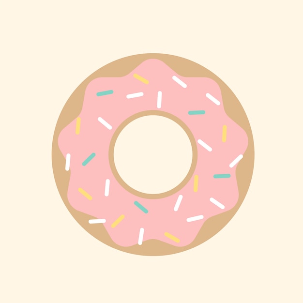 Бесплатное векторное изображение Пончик