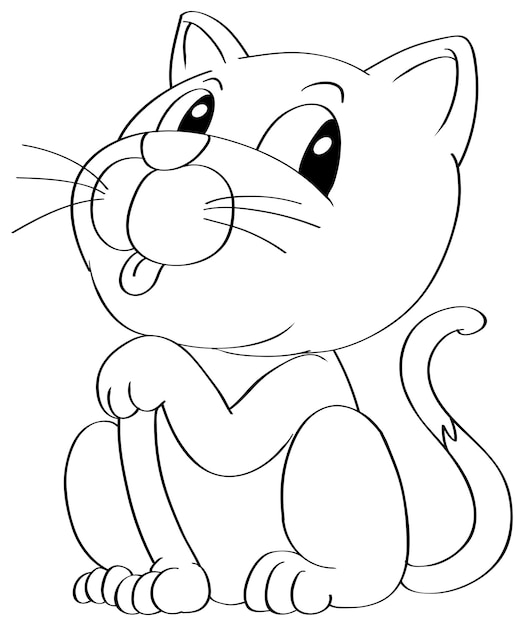 새끼 고양이를 위한 낙서 동물 캐릭터