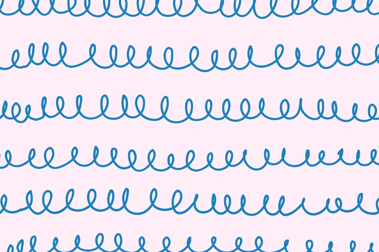 Free Vector doodle background, blue spiral pattern design vector