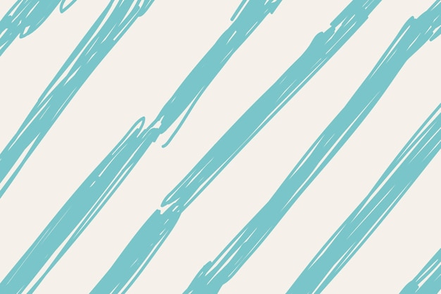 Doodle background, green brush pattern design vector