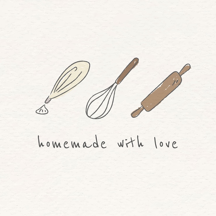Free Vector doodle bake utensils design resource vector