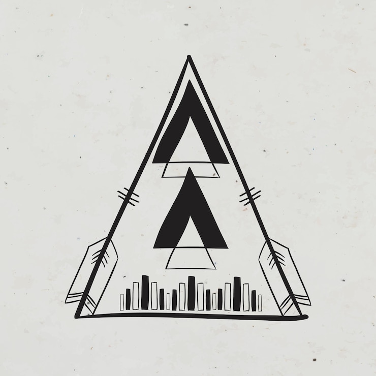 Free Vector doodle bohemian tipi symbol vector illustration