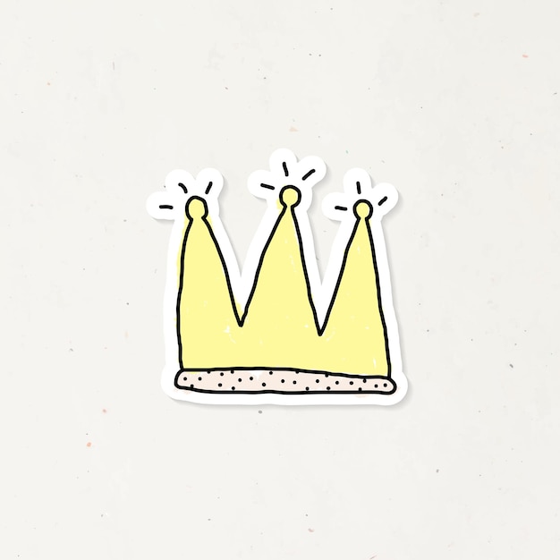 Cute Crown Sticker - Sticker Mania