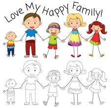 clipart famiglia