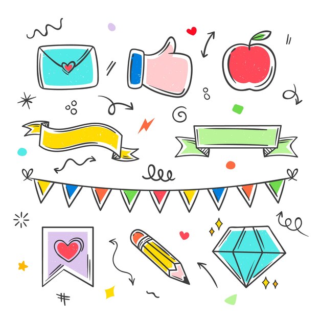 Doodle Elements Images - Free Download on Freepik