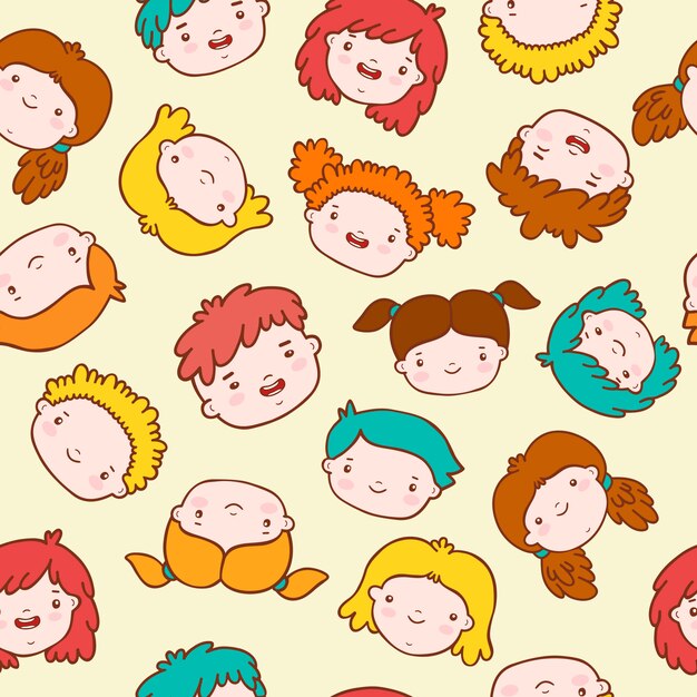 Doodle kids background