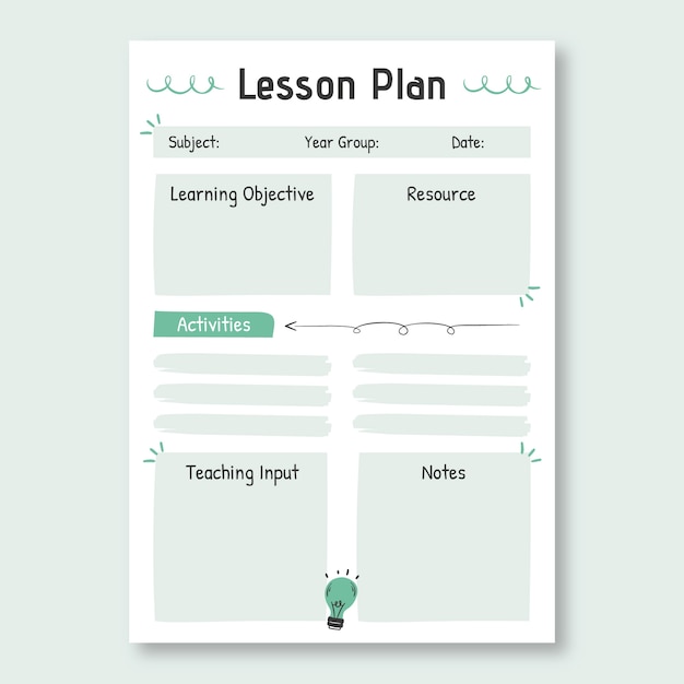 Doodle preschool lesson plan