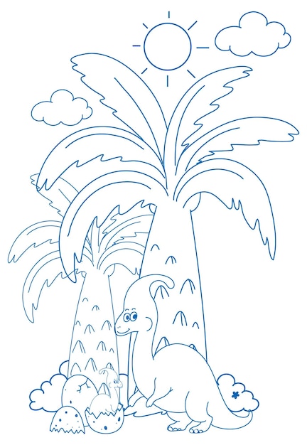 A doodle sketch design on white background