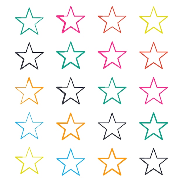 Doodle star collection