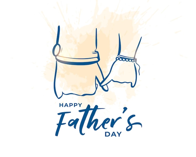 Doodle style father's day celebration background for strong and caring dad