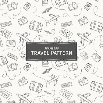 Doodle travel background