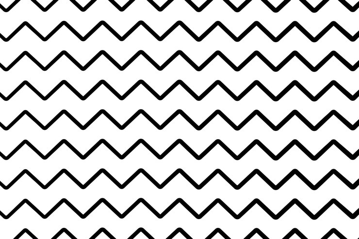 Free Vector doodle zigzag lines background