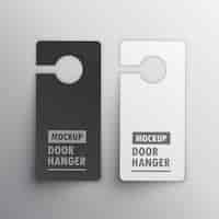 Free vector door hanger mockup