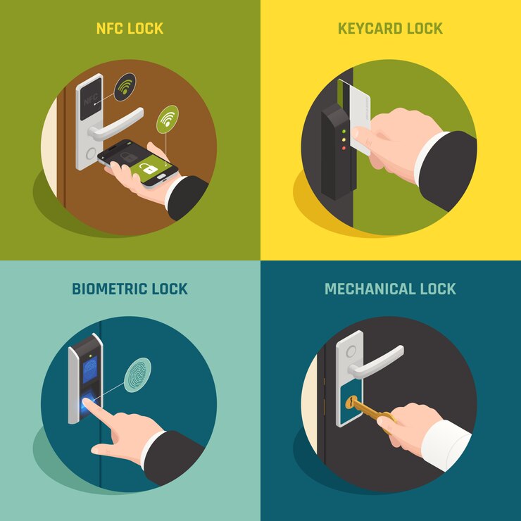 Free Vector doorlock systems  
