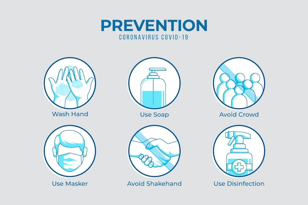 Free vector dos and don'ts prevention infographic